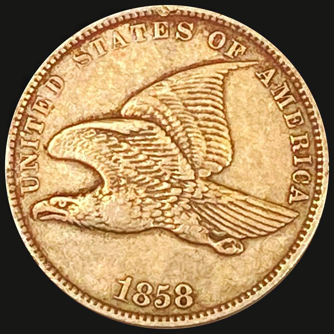 1858 Flying Eagle Cent NEARLY UNCIRCULATED (1 of 2)