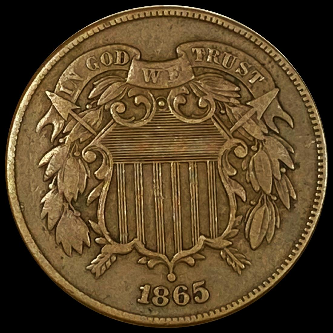 1865 Two Cent Piece CLOSELY UNCIRCULATED (1 of 2)
