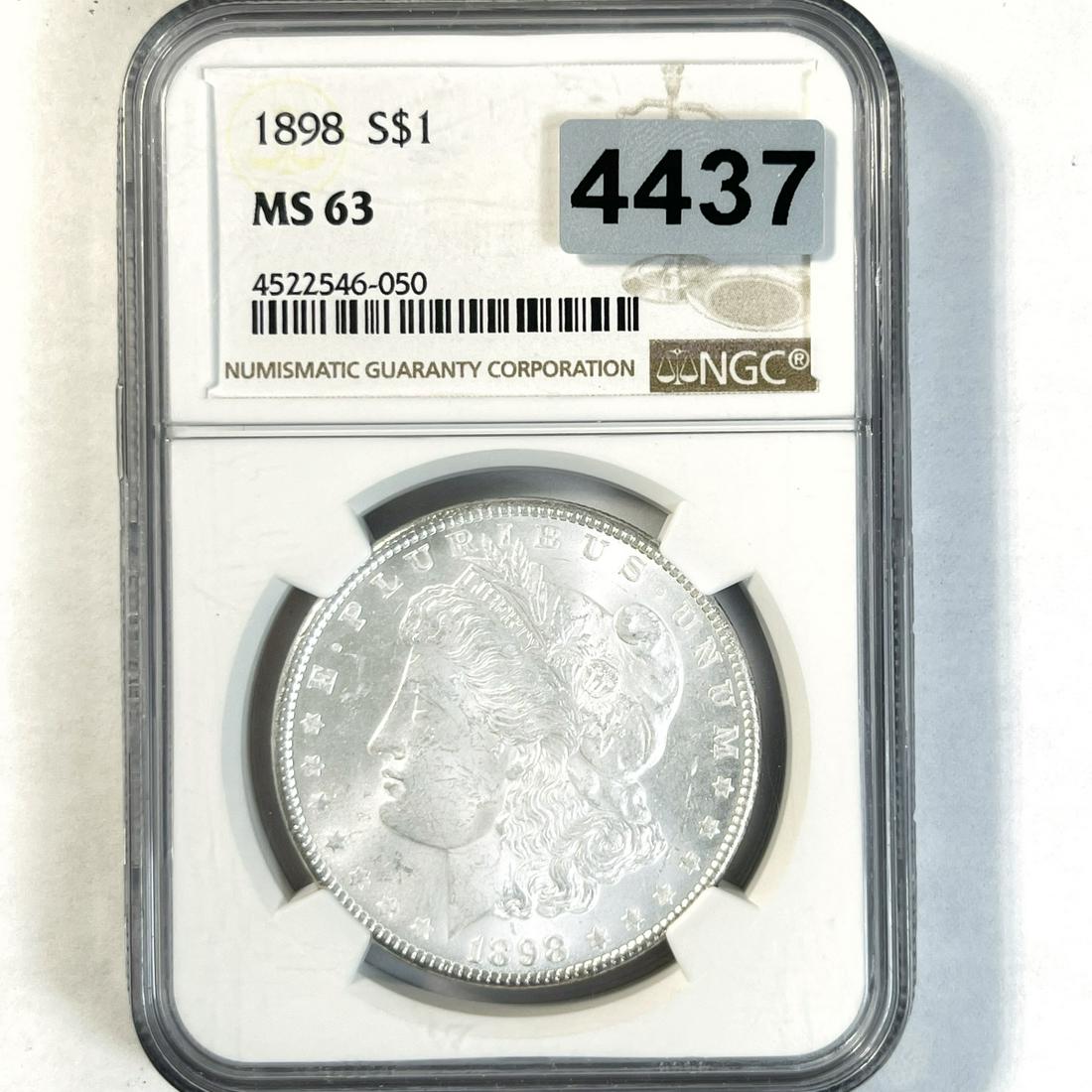 1898 Morgan Silver Dollar NGC - MS63 (1 of 2)