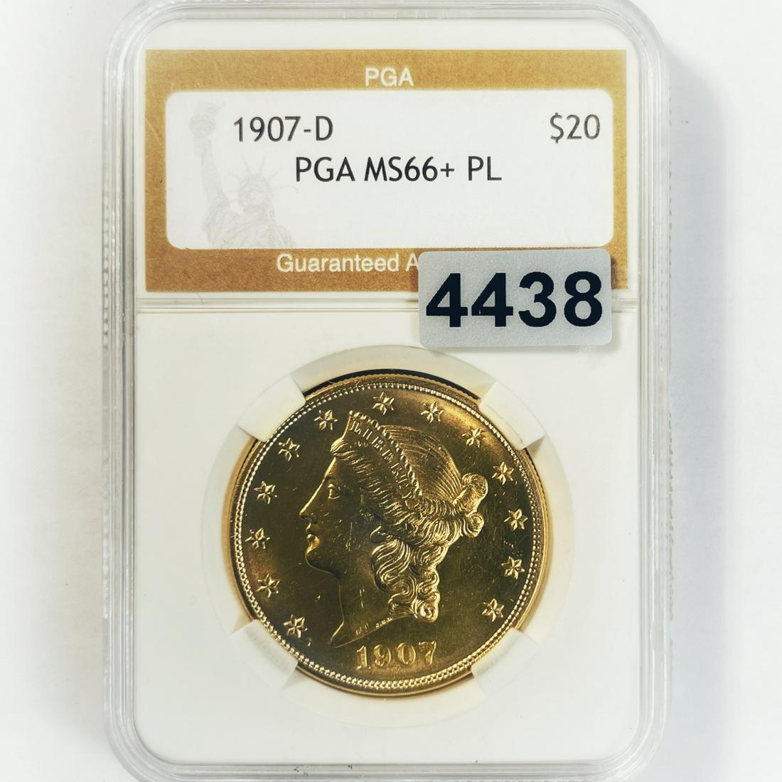 1907-D $20 Gold Double Eagle PGA - MS66+ PL (1 of 2)