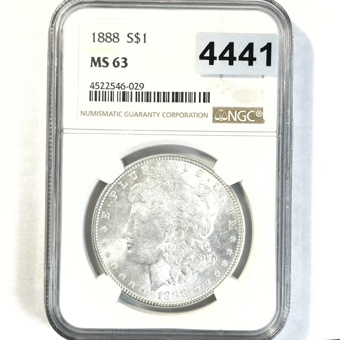 1888 Morgan Silver Dollar NGC - MS63 (1 of 2)