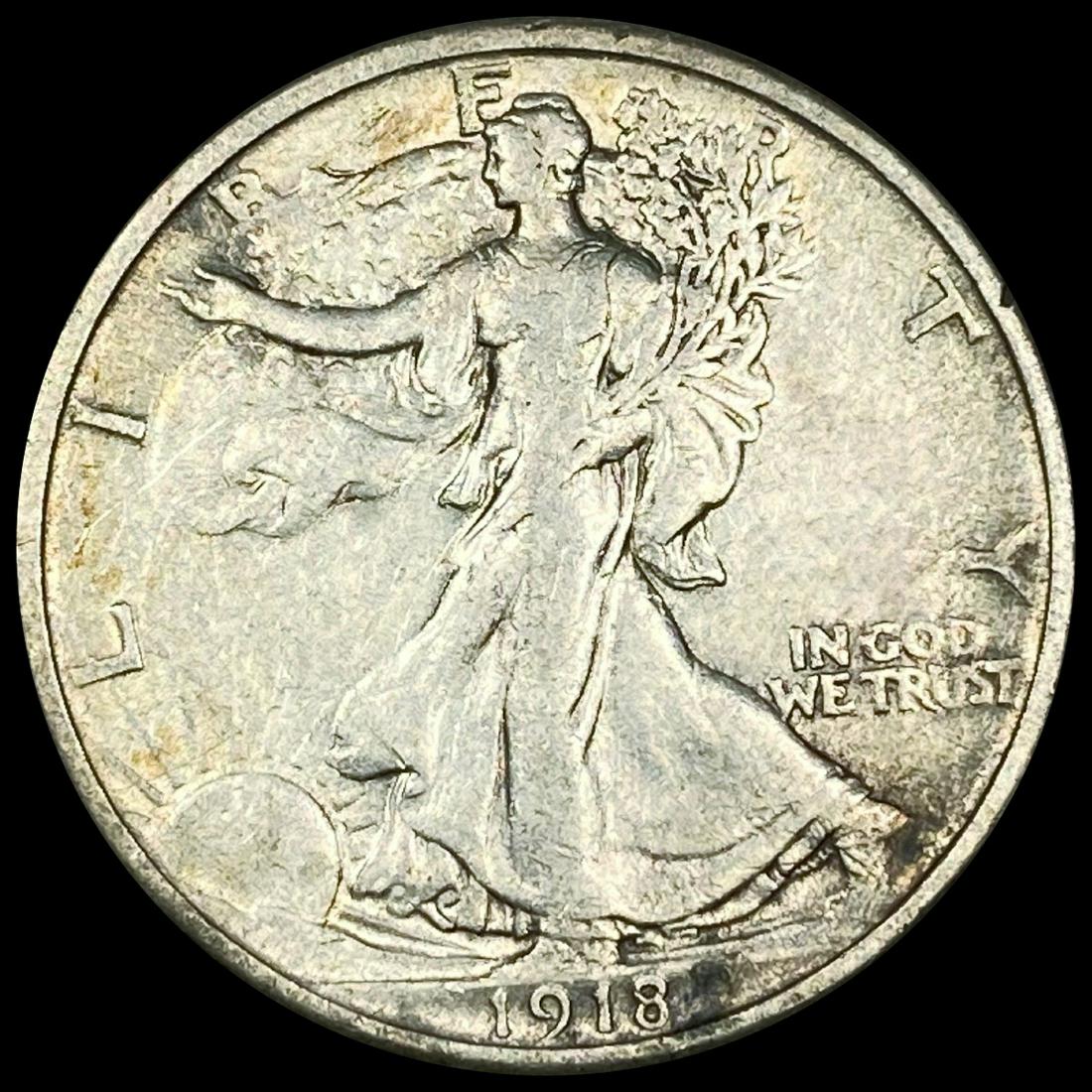 1918 Walking Liberty Half Dollar ABOUT (1 of 2)