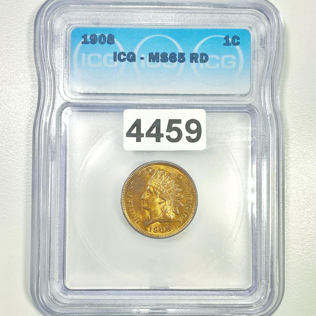 1908 Indian Head Cent ICG - MS65 RD (1 of 2)