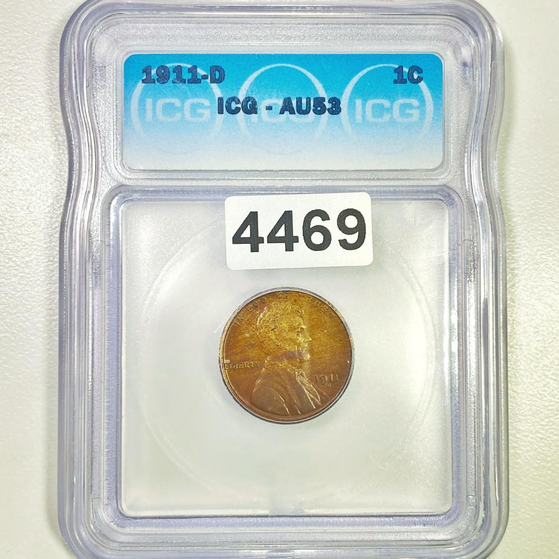 1911-D Wheat Cent ICG - AU53 (1 of 2)