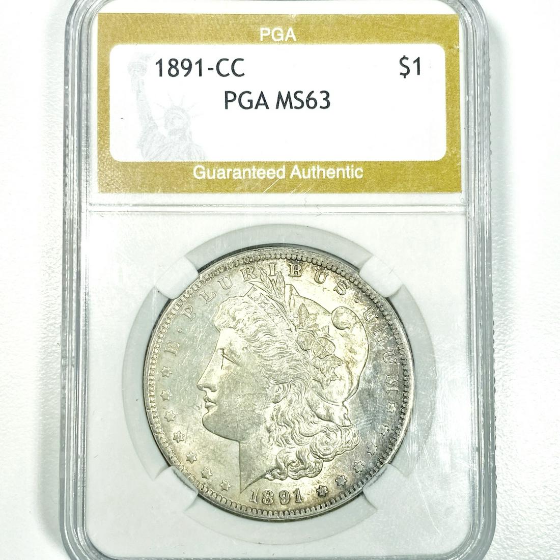 1891-CC Morgan Silver Dollar PGA - MS63 (1 of 2)