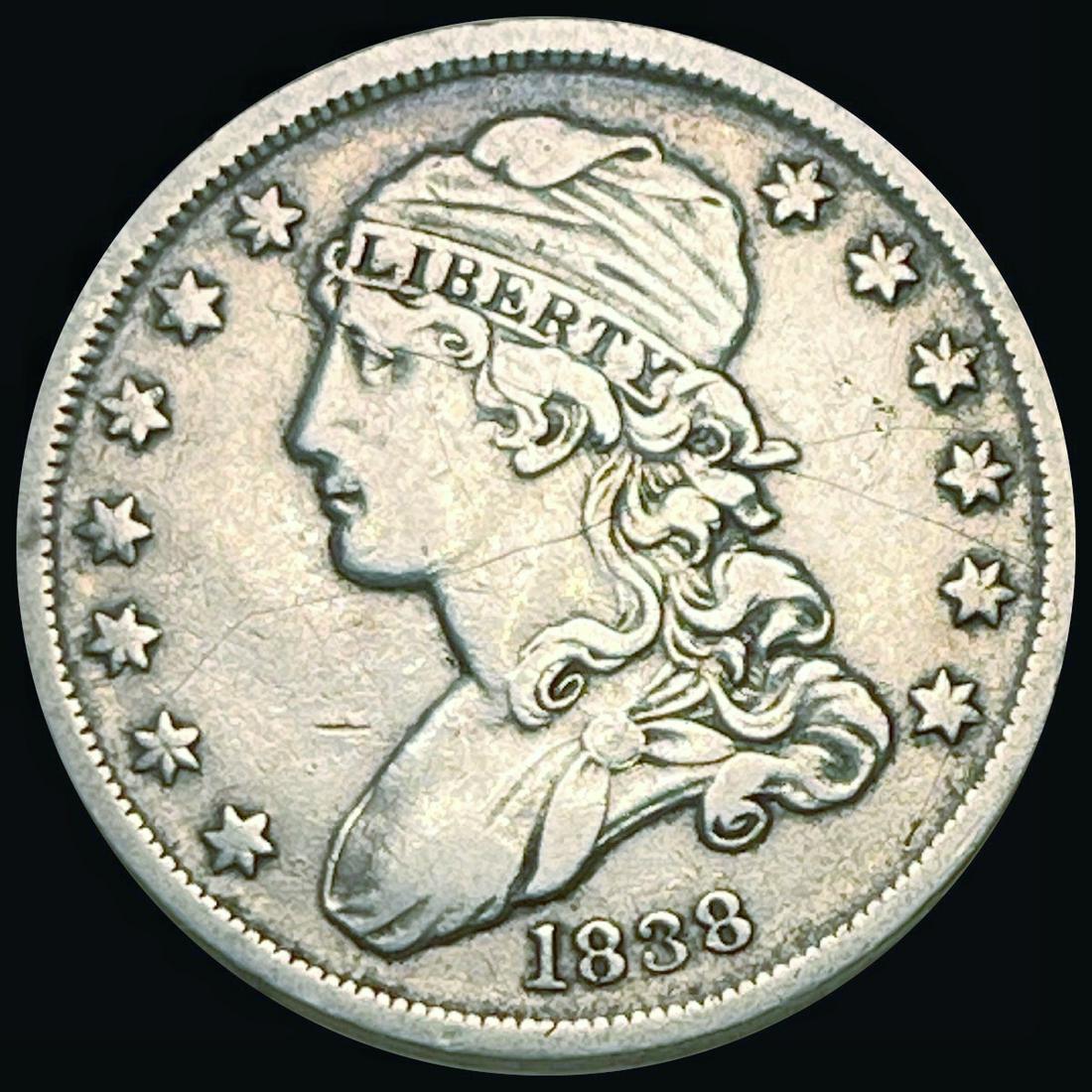 1838 Capped Bust Quarter ABOUT UNCIRCULATED (1 of 2)