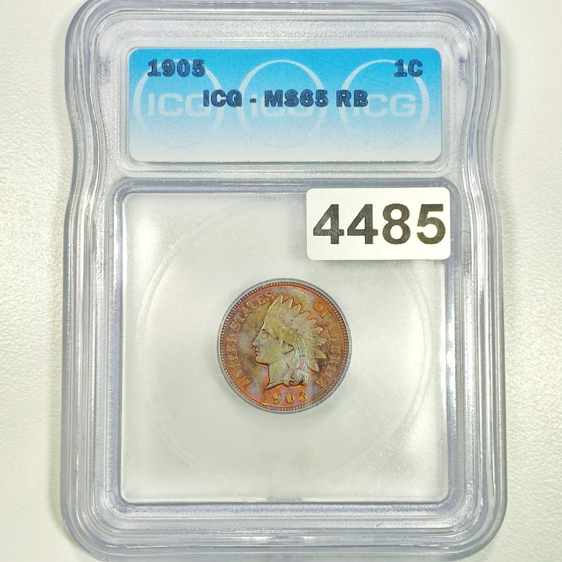1905 Indian Head Cent ICG - MS65 RB (1 of 2)