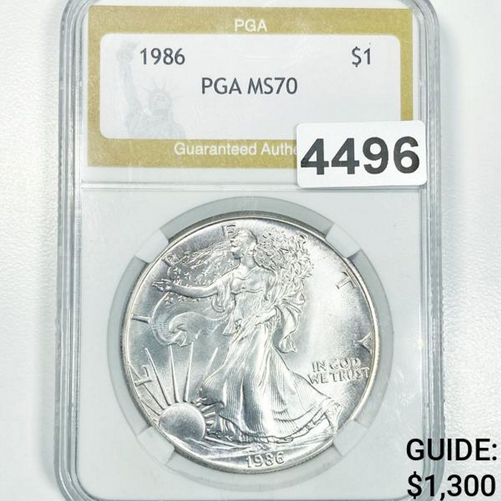 1986 Silver Eagle Dollar PGA - MS70 (1 of 2)