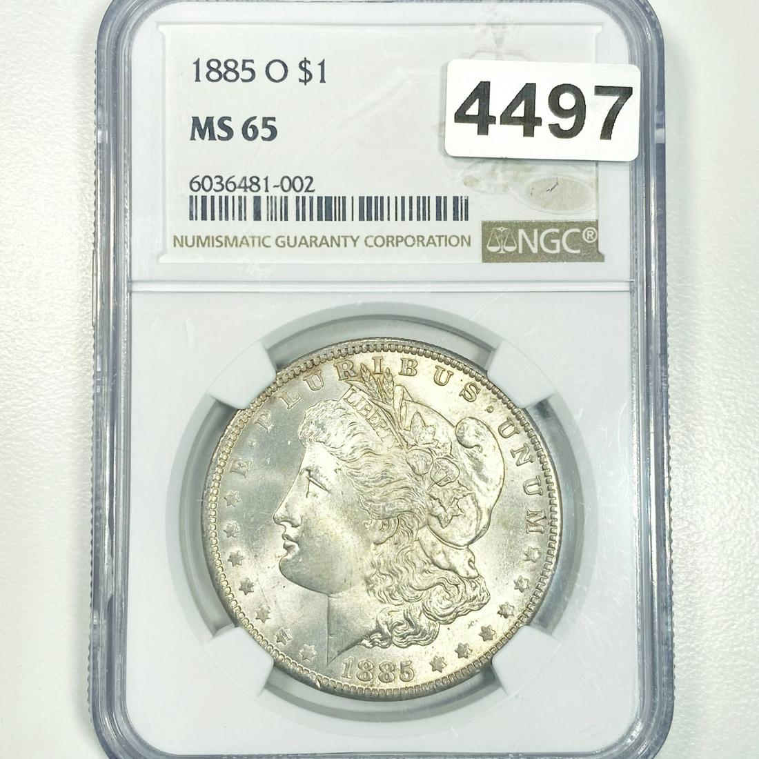 1885-O Morgan Silver Dollar NGC - MS65 (1 of 2)