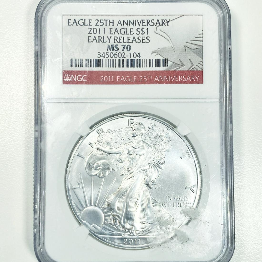 2011 Silver Eagle Dollar NGC - MS70 (1 of 2)