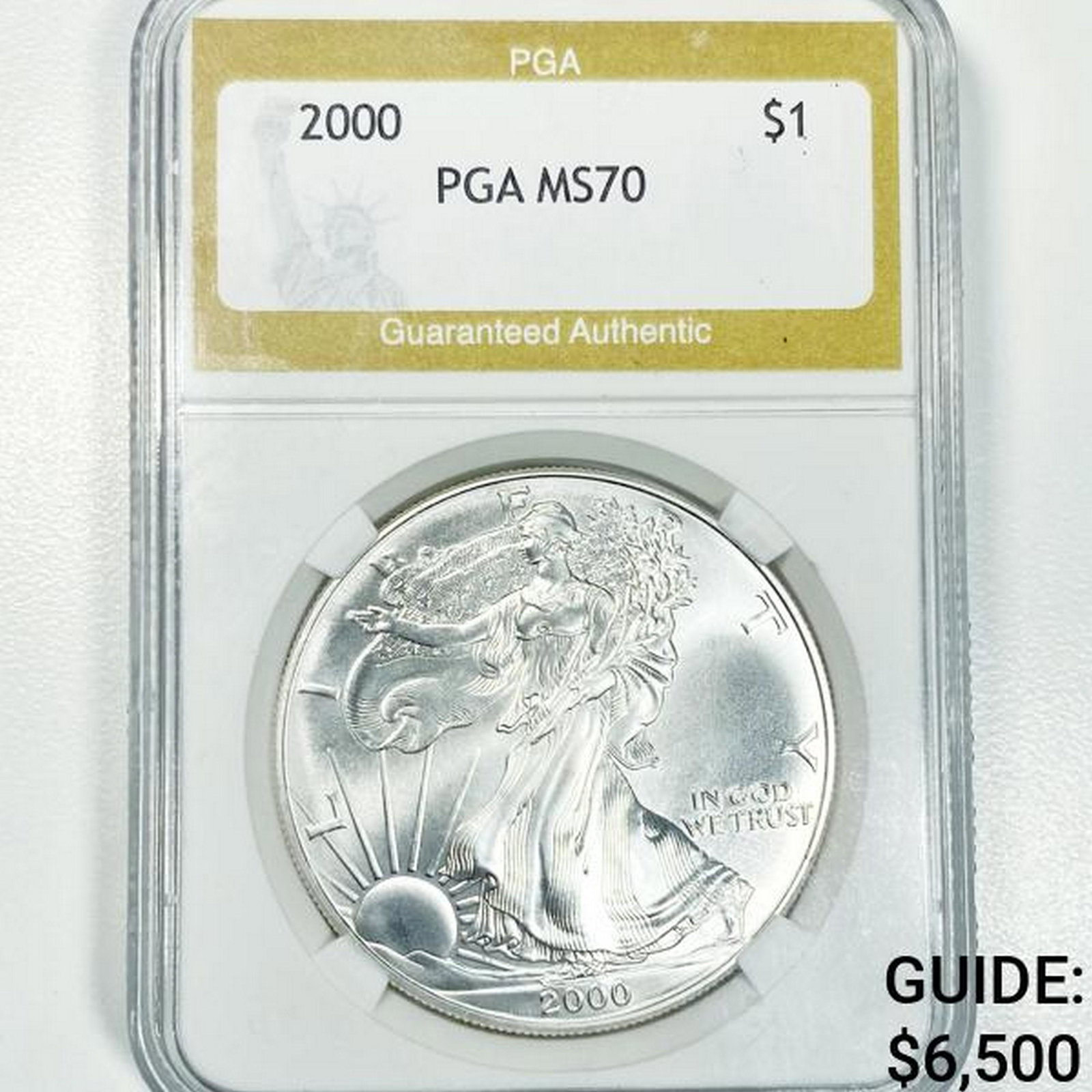2000 Silver Eagle Dollar PGA - MS70 (1 of 2)