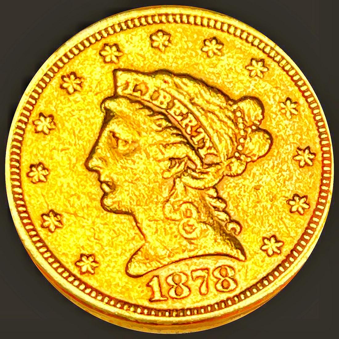 1878 $2.50 Gold Quarter Eagle LIGHTLY CIRCULATED (1 of 2)