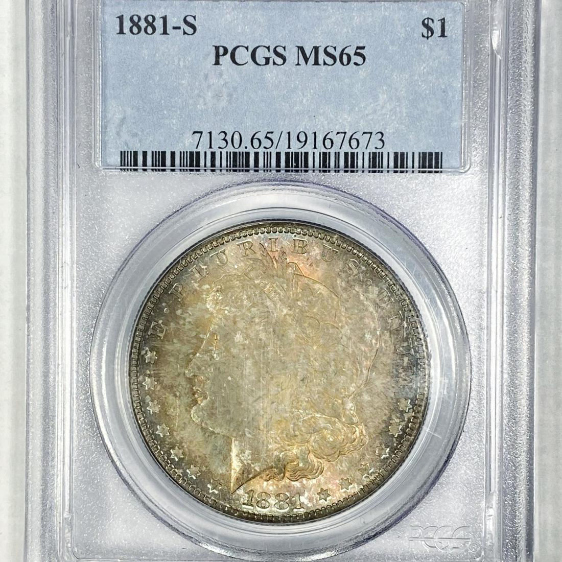 1881-S Morgan Silver Dollar PCGS - MS65 (1 of 2)