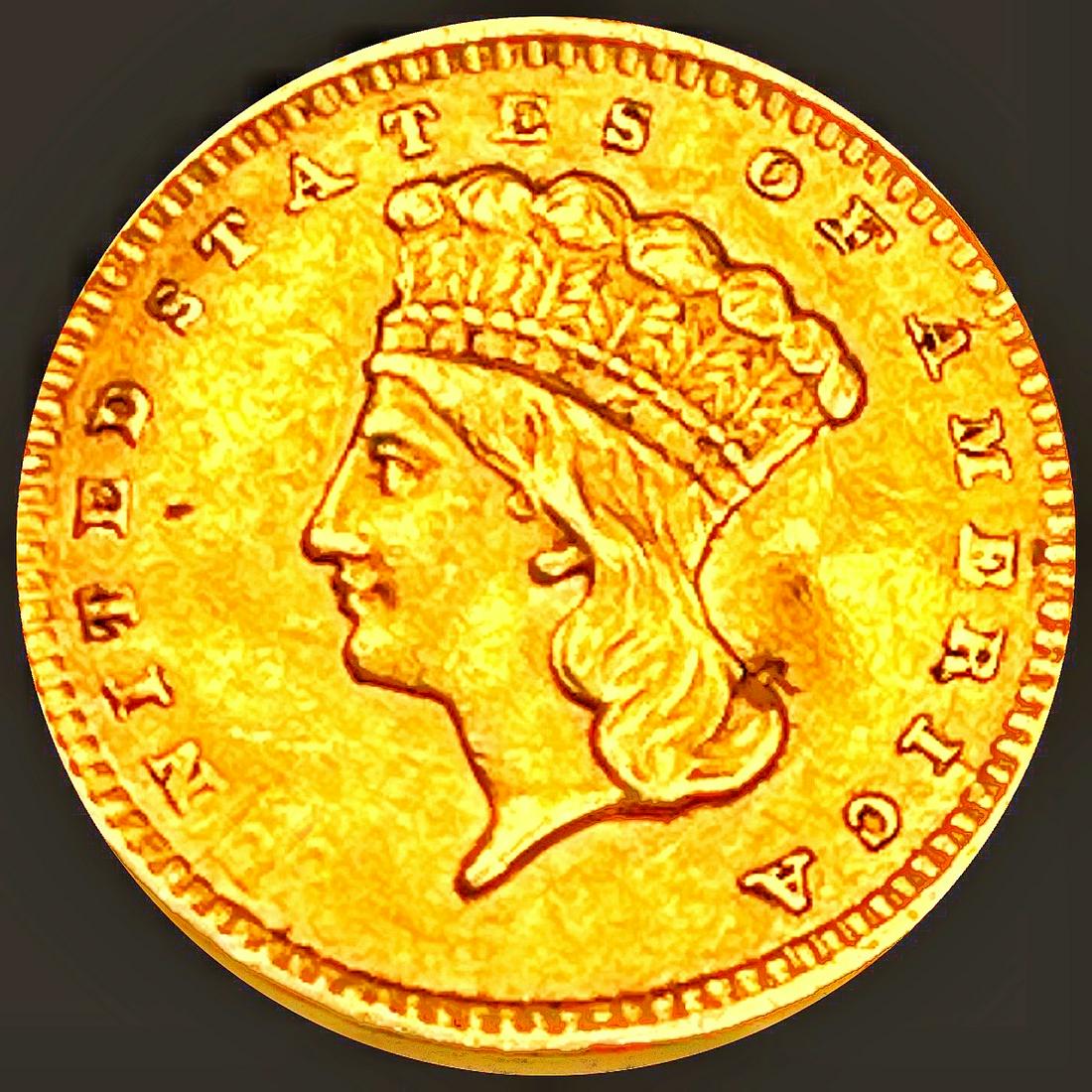 1856 Ty 2 Rare Gold Dollar CLOSELY UNCIRCULATED (1 of 2)