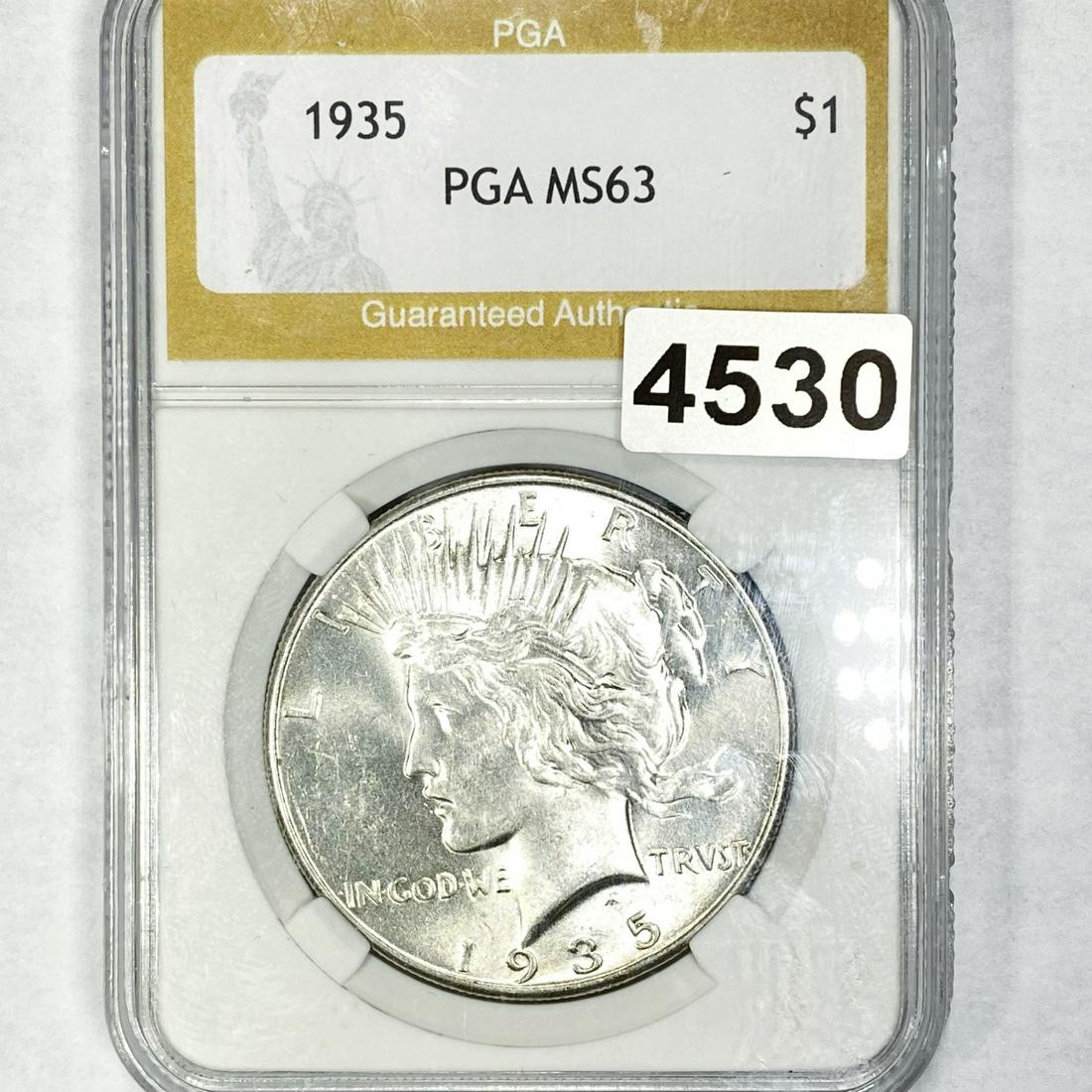 1935 Silver Peace Dollar PGA - MS63 (1 of 2)