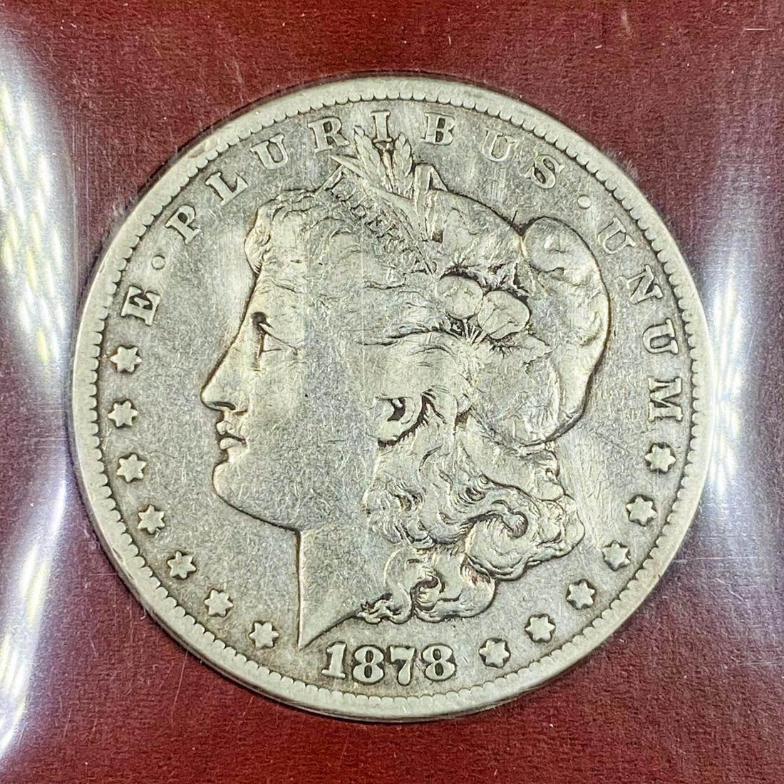 1878-CC Morgan Silver Dollar - Carson City Mint (1 of 4)