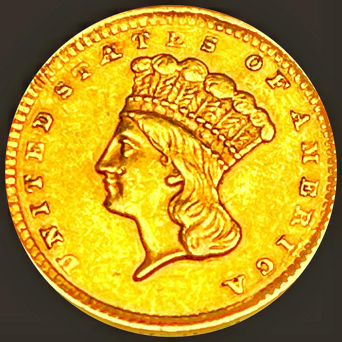 1856 Ty 3 Rare Gold Dollar UNCIRCULATED (1 of 2)