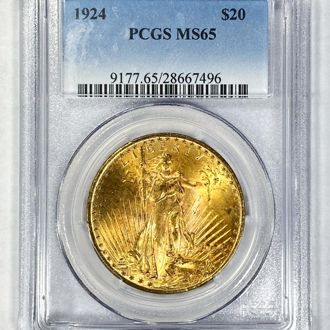 1924 $20 Gold Double Eagle PCGS - MS65 (1 of 2)