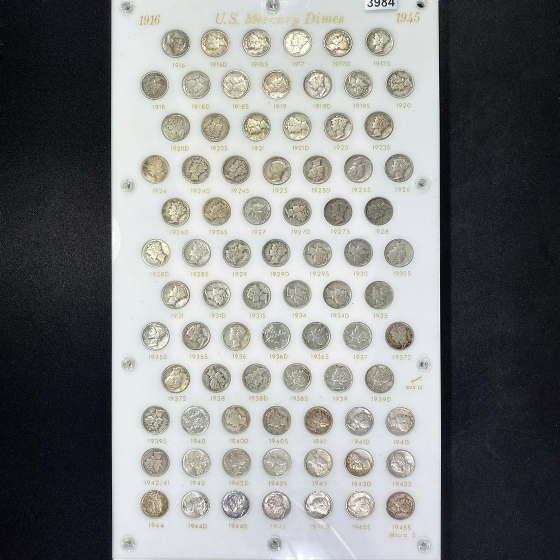 1916-1945 US Mercury Dimes - (1 of 2)