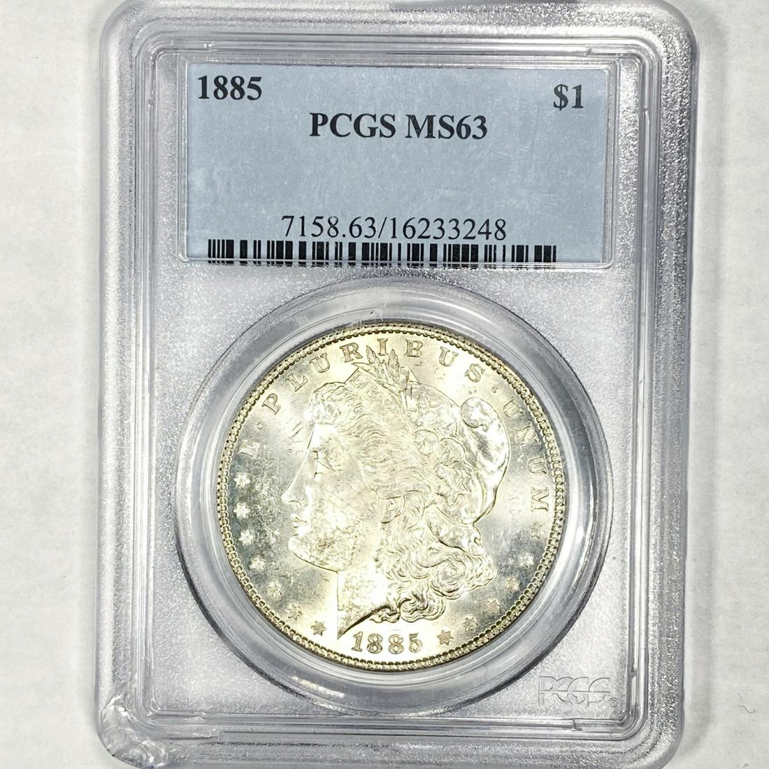 1885 Morgan Silver Dollar PCGS - MS63 (1 of 2)