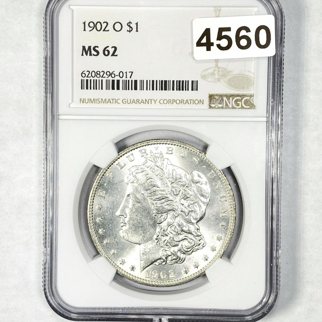 1902-O Morgan Silver Dollar NGC - MS62 (1 of 2)