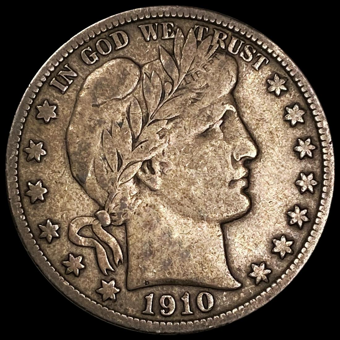 1910-S Barber Half Dollar ABOUT UNCIRCULATED (1 of 2)