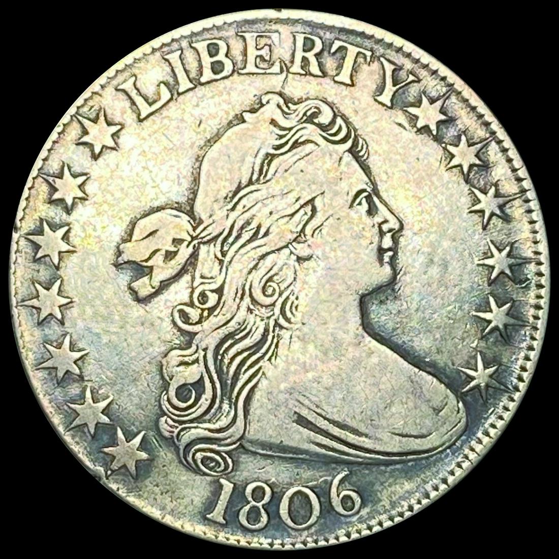 1806 Draped Bust Half Dollar ABOUT UNCIRCULATED (1 of 2)