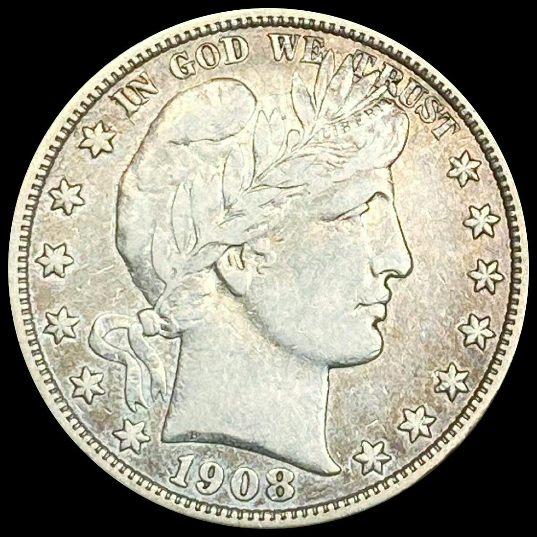 1908-D Barber Half Dollar NEARLY UNCIRCULATED (1 of 2)