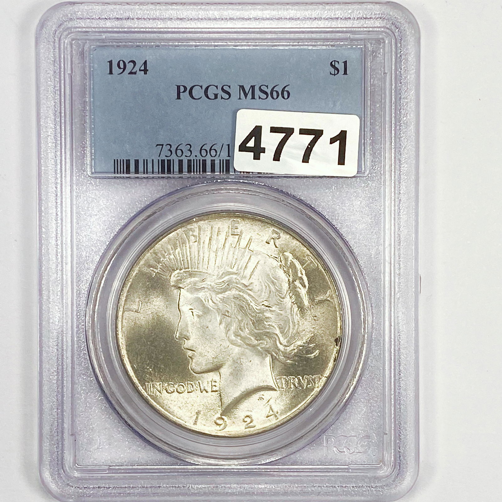 1924 Silver Peace Dollar PCGS - MS66 (1 of 2)