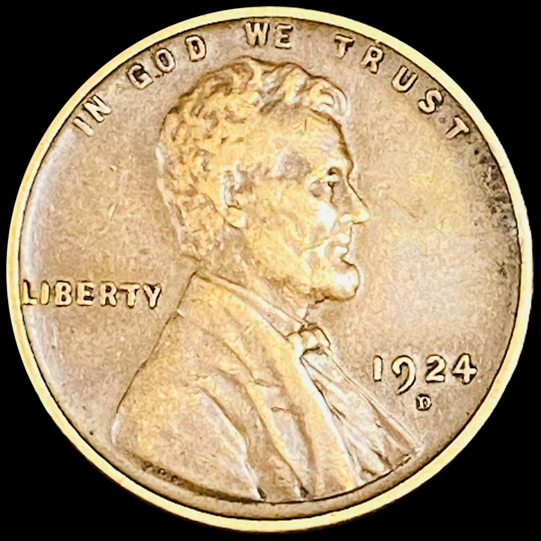 1924-D Wheat Cent NEARLY UNCIRCULATED (1 of 2)