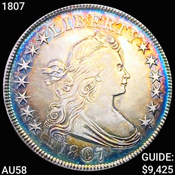 1807 Draped Bust Half Dollar CHOICE AU (1 of 2)
