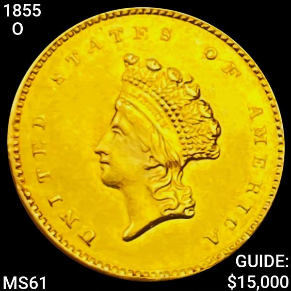 1855-O TY2 Rare Gold Dollar UNCIRCULATED (1 of 2)