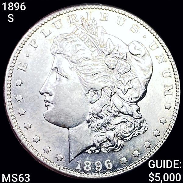 1896-S Morgan Silver Dollar CHOICE BU (1 of 2)