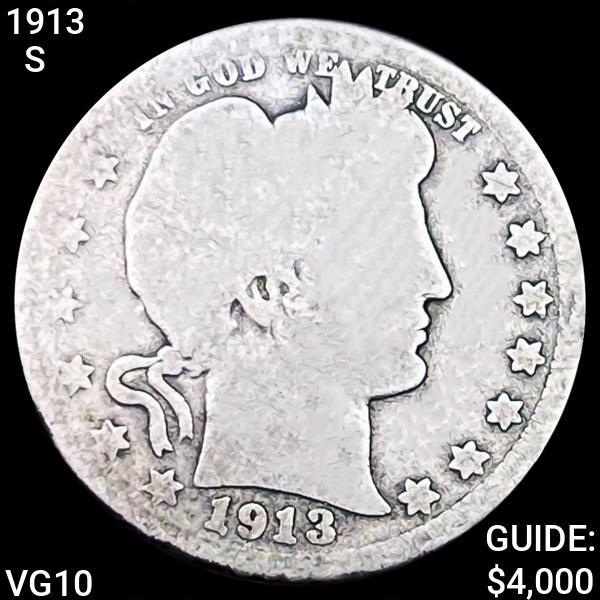 1919-S Barber Quarter LIGHTLY CIRC (1 of 2)