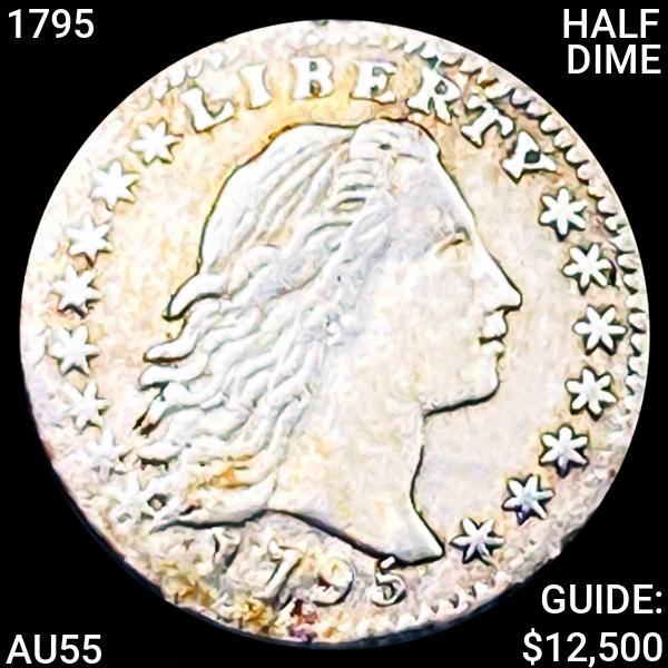 1795 Flowing Hair Half Dime CHOICE AU (1 of 2)