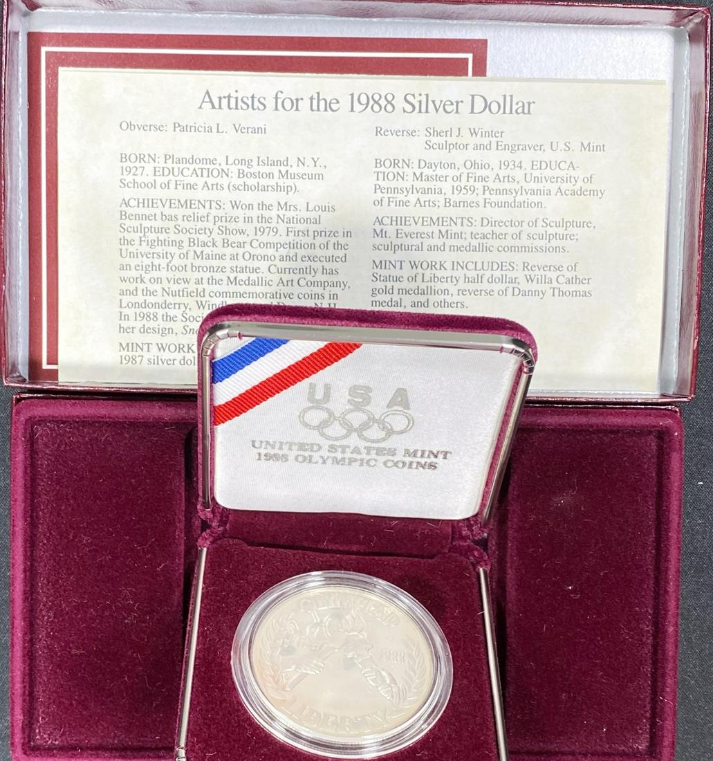 1988 US Mint Olympic Coins - (1 of 3)