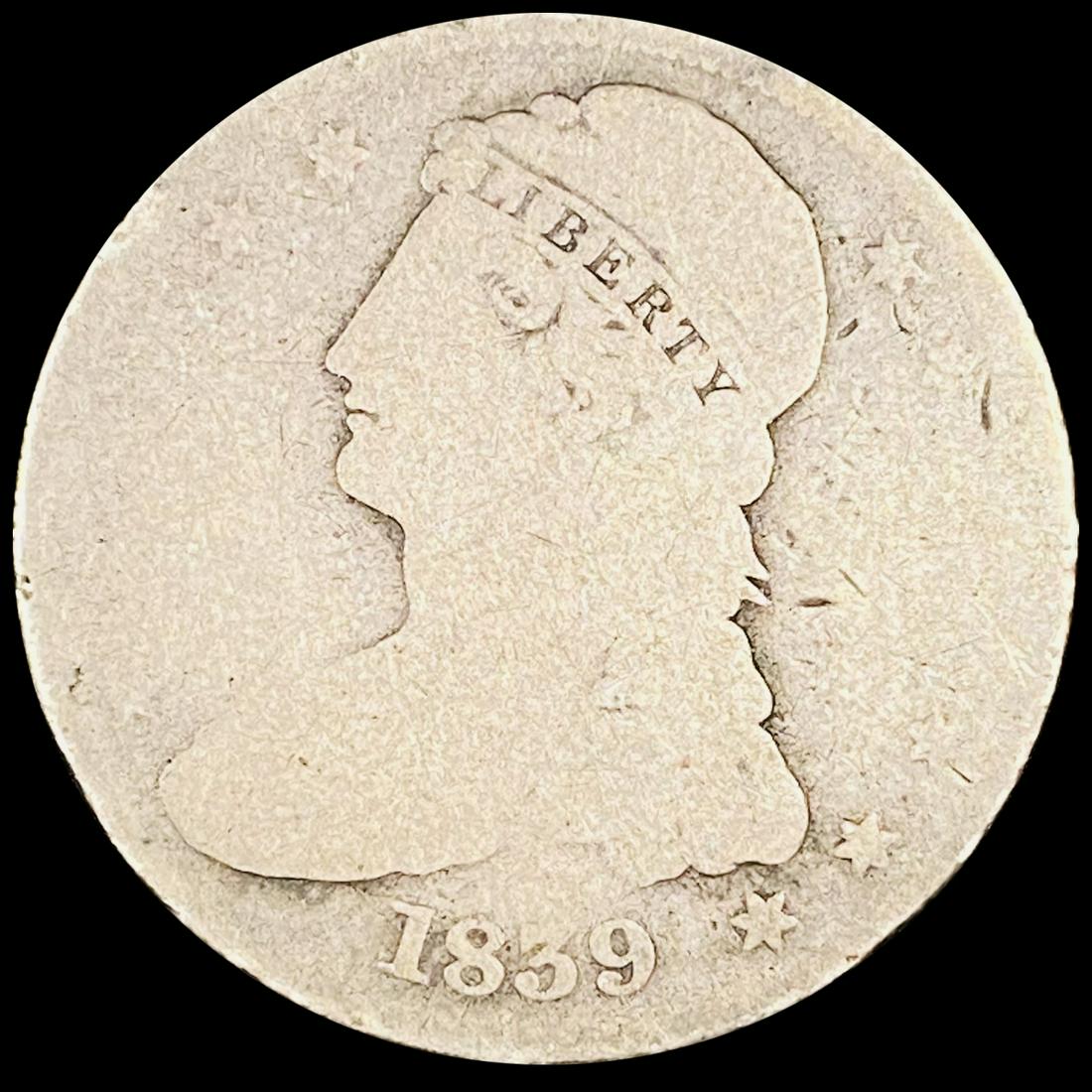 1839 Capped Bust Half Dollar NICELY CIRCULATED (1 of 2)