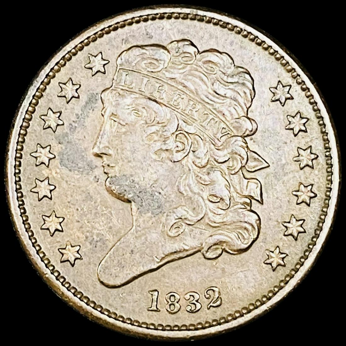 1832 Classic Head Half Cent NEARLY UNCIRCULATED (1 of 2)