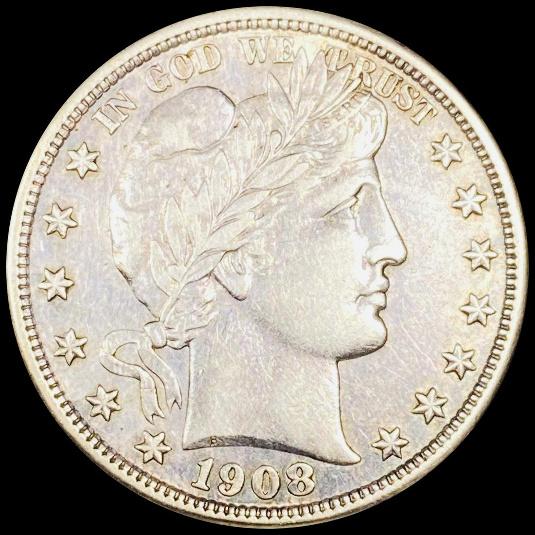 1908-D Barber Half Dollar CLOSELY UNCIRCULATED (1 of 2)