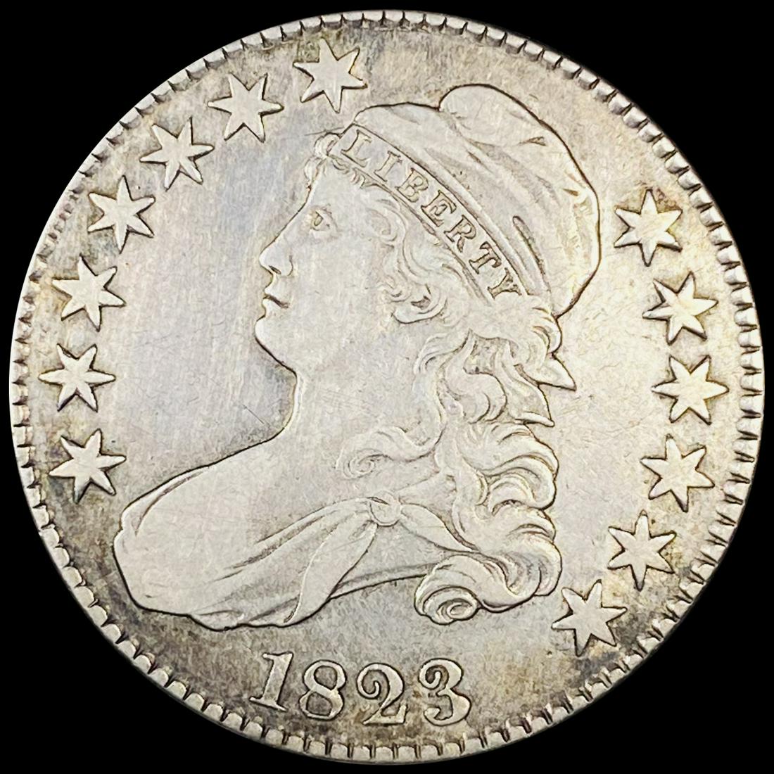 1823 Capped Bust Half Dollar NEARLY UNCIRCULATED (1 of 2)