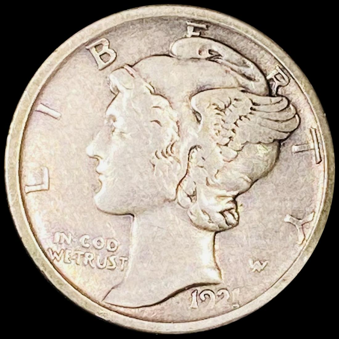 1921-D Mercury Dime NEARLY UNCIRCULATED (1 of 2)