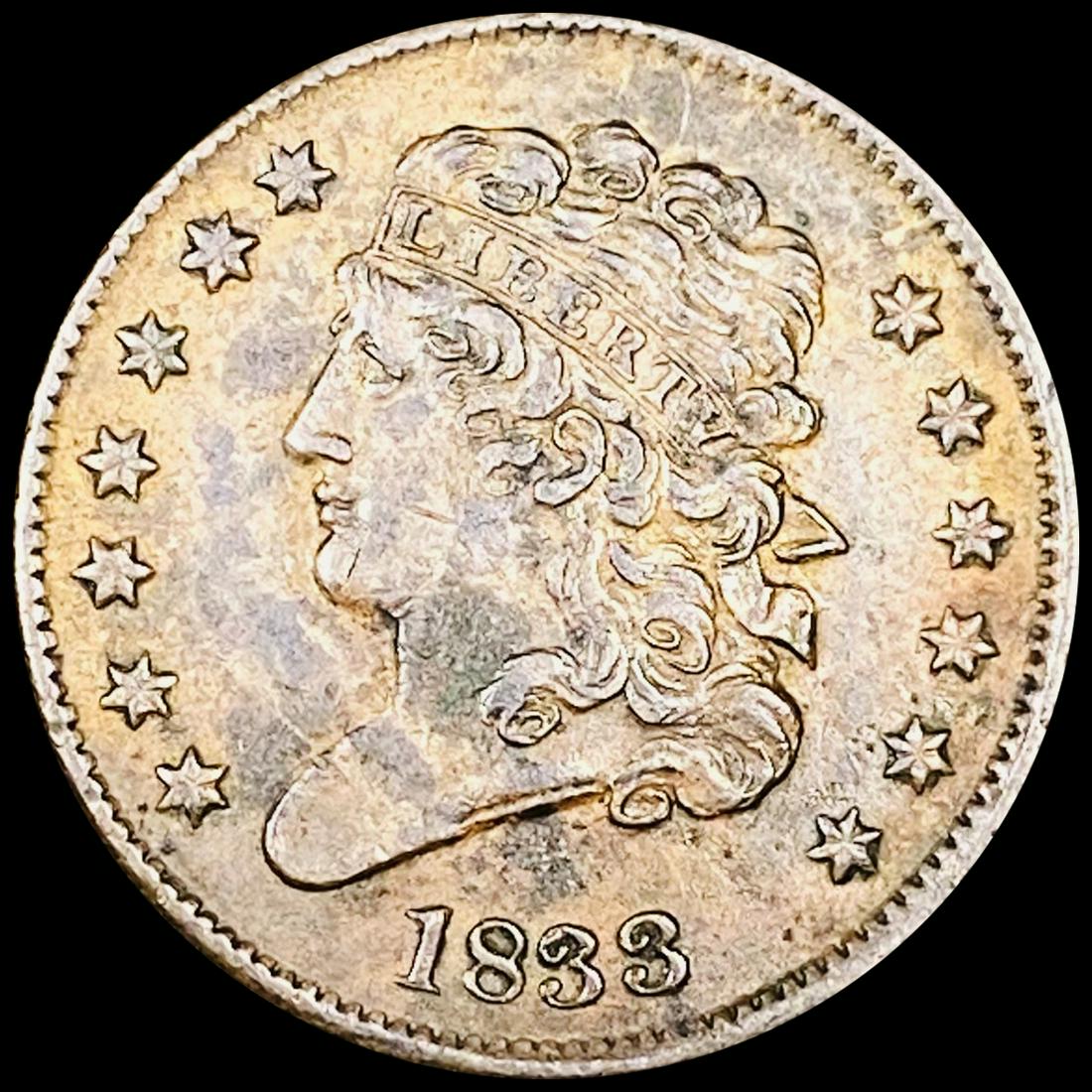 1833 Classic Head Half Cent NEARLY UNCIRCULATED (1 of 2)