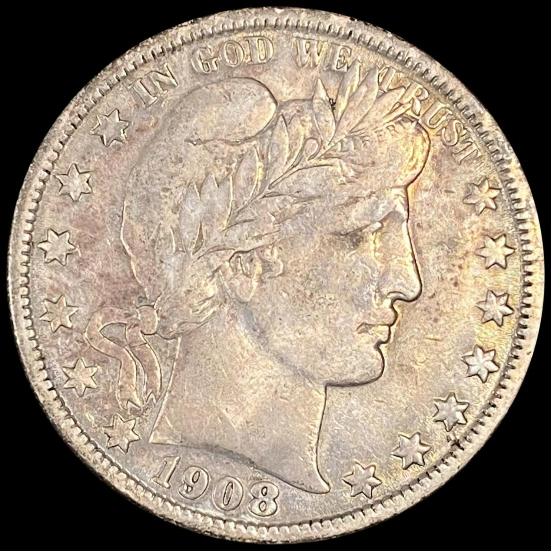 1908-O Barber Half Dollar ABOUT UNCIRCULATED (1 of 2)