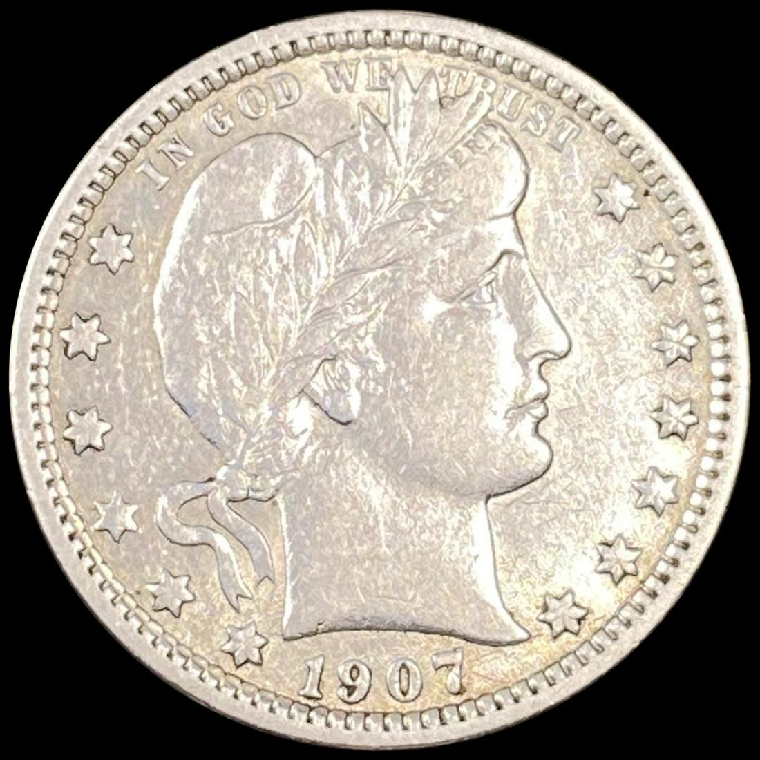 1907 Barber Quarter NEARLY UNCIRCULATED (1 of 2)