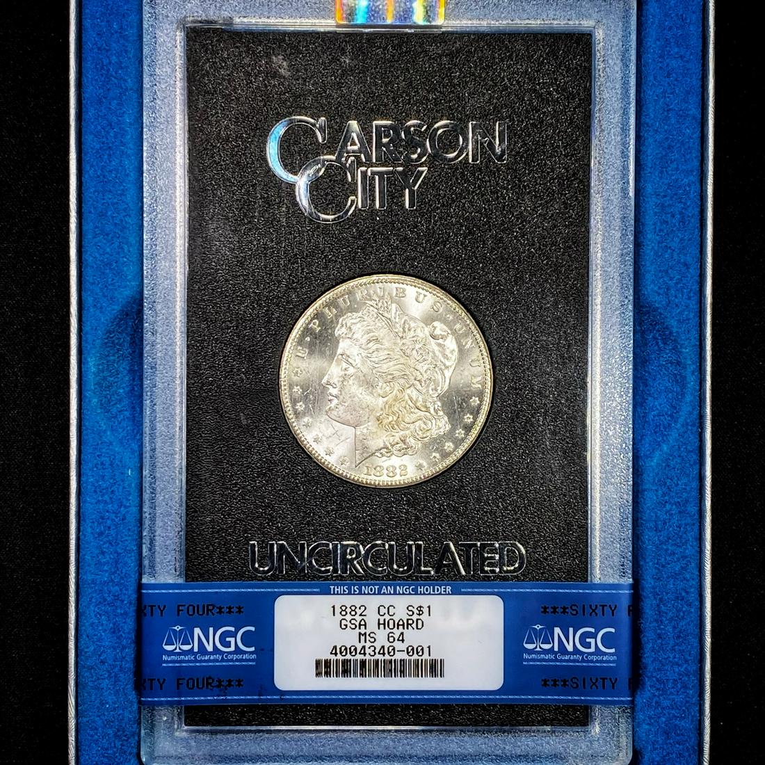 1882-CC Morgan Silver Dollar NGC - MS64 (1 of 3)