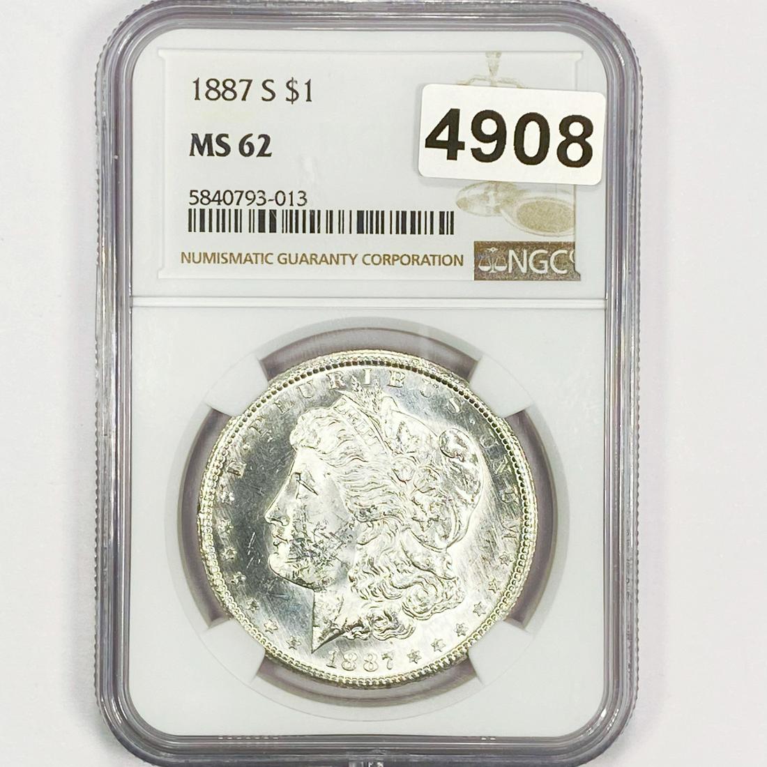 1901-S Barber Half Dollar PGA - AU50 (1 of 2)