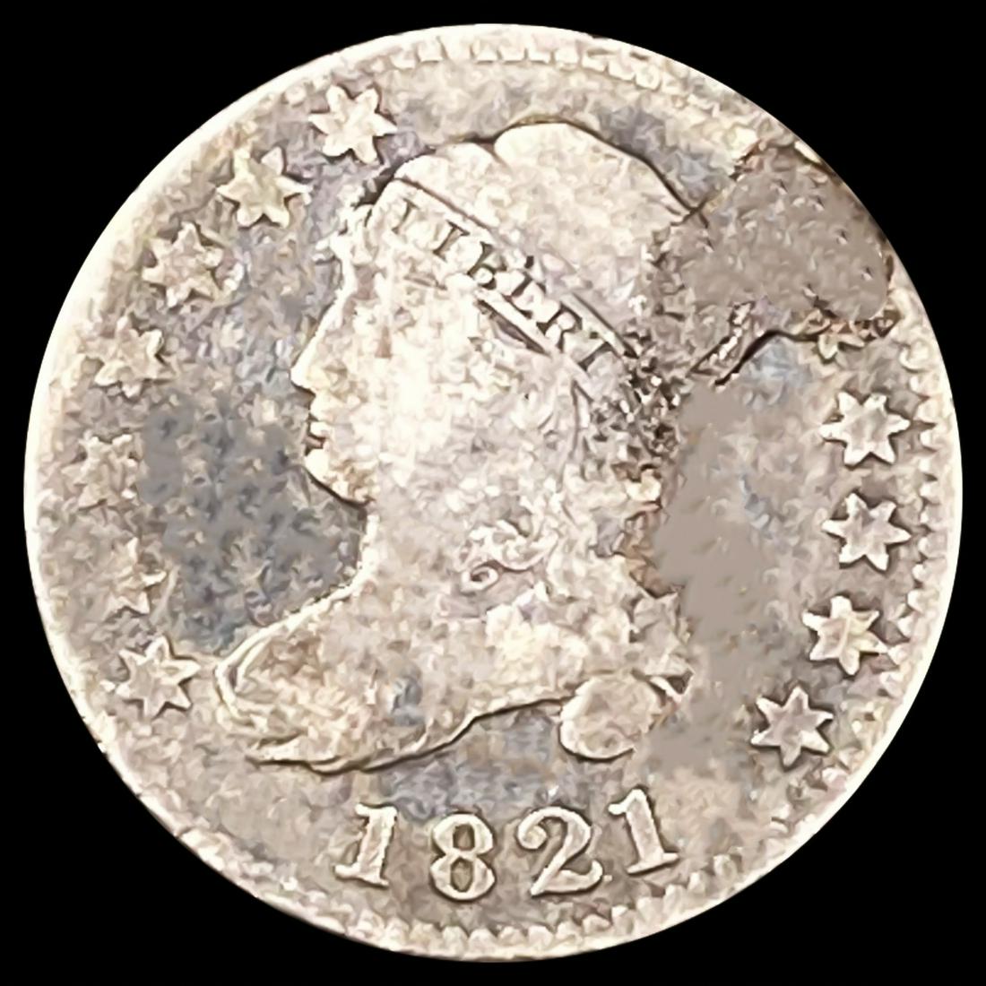 1821 Capped Bust Dime NICELY CIRCULATED (1 of 2)