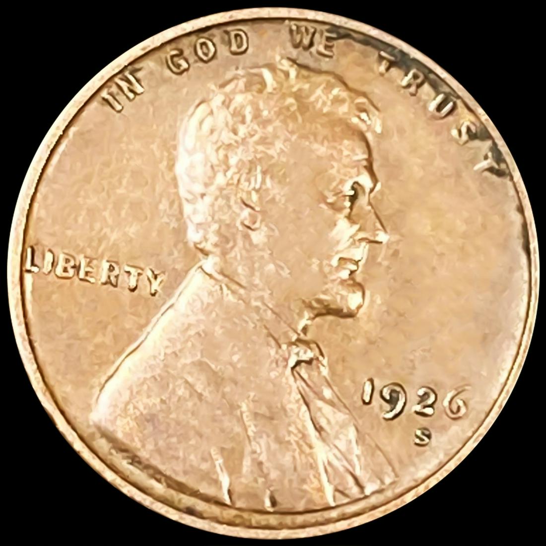 1926-S Wheat Cent CLOSELY UNCIRCULATED (1 of 2)