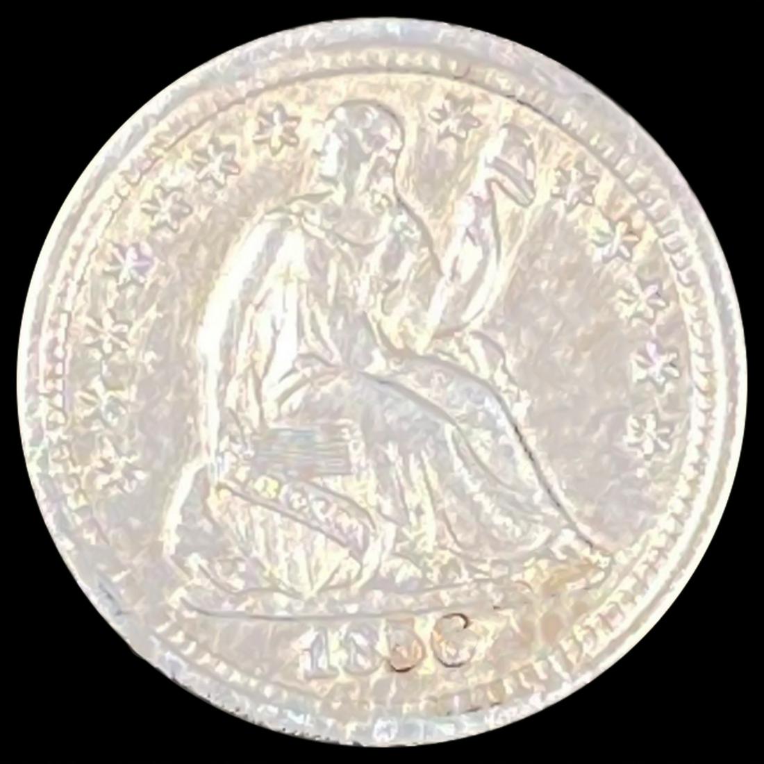 1856-O Seated Liberty Half Dime UNCIRCULATED (1 of 2)