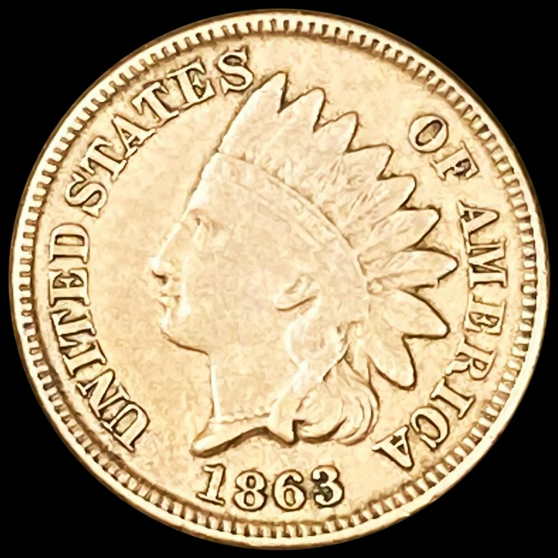 1863 Indian Head Cent CLOSELY UNCIRCULATED (1 of 2)